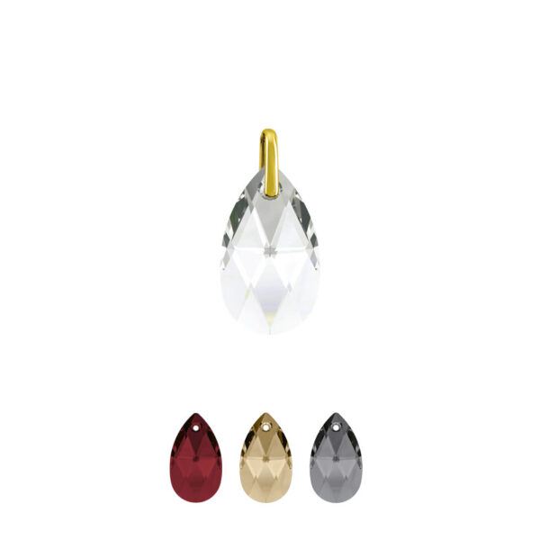 MY iMenso Creoli Pera pendant "Crystal" 28mm (925/gold-plated)(choose your colour)-0