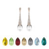MY iMenso Creoli Pera Sphérique earrings "Crystal" 16mm (925/1Mrosegold-plated)(choose your colour)-0
